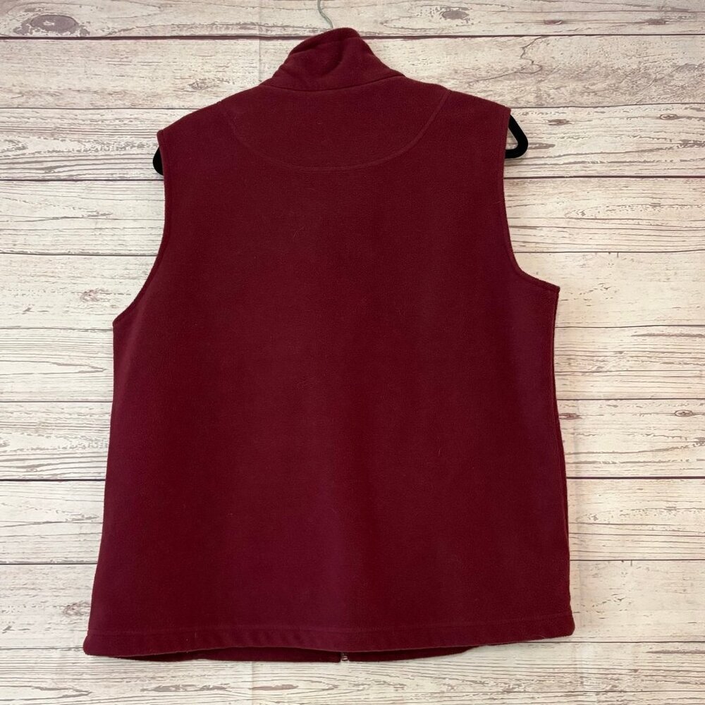 Natural Reflections‎ Burgundy Fleece Vest XL - Picture 5 of 7